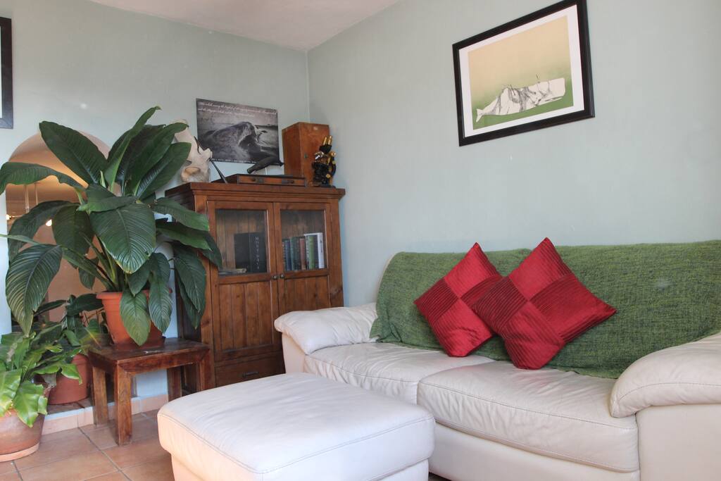 Living room with fireplace, views to the sea or Netflix and X-Box!