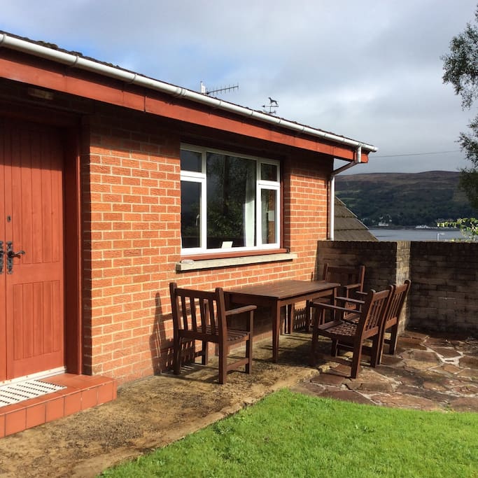 Sun trap with a view - patio area