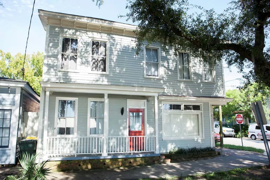Our nineteenth century house, situated at the edge of downtown's National Landmark Historic District