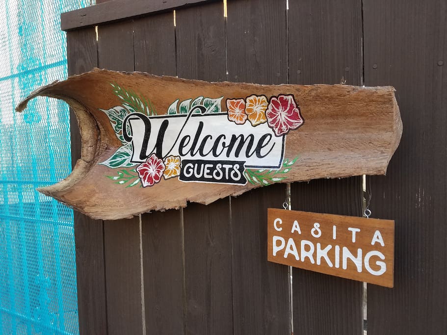 Custom made Welcome sign