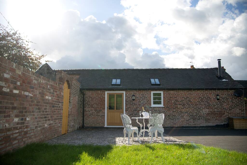 Front of the house with private garden