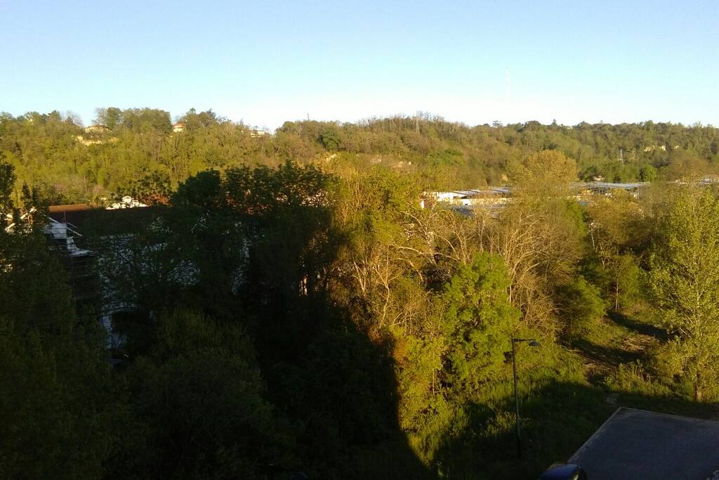La vue depuis le balcon