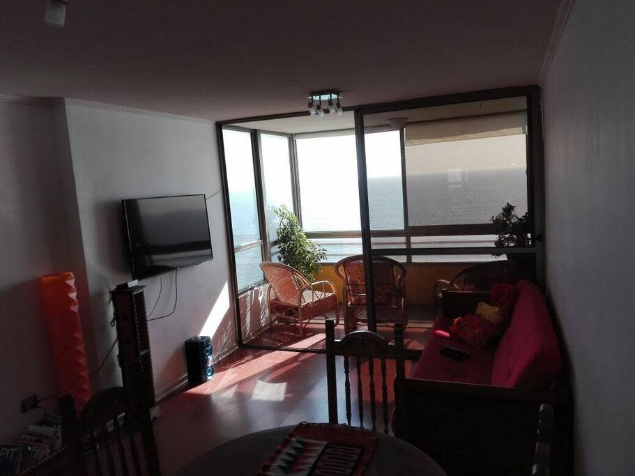 Living comedor con futon (cama)
