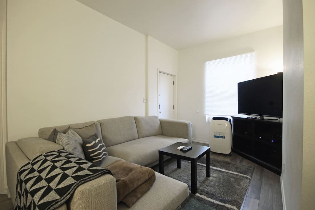 Living room with view of 60" TV