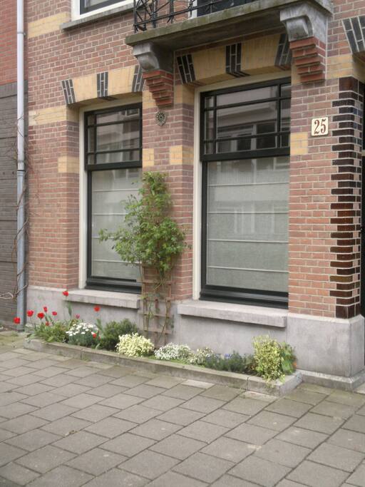Front view of the house