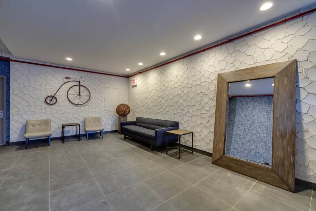 Large clear and clean lobby.