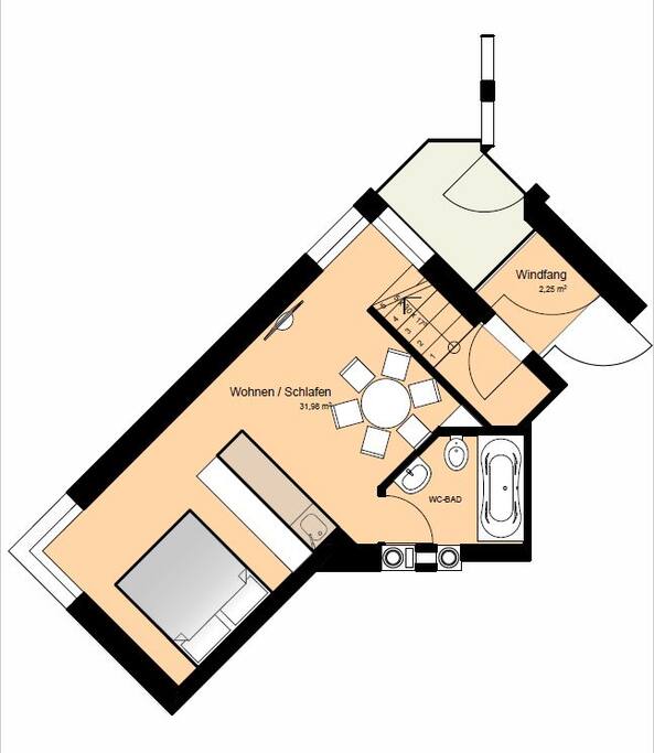 Apartement im EG mit eigenem Zugang
