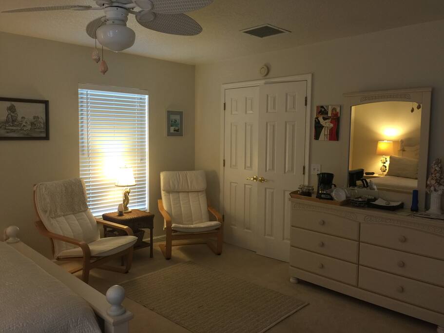 Sitting area for reading or watching TV