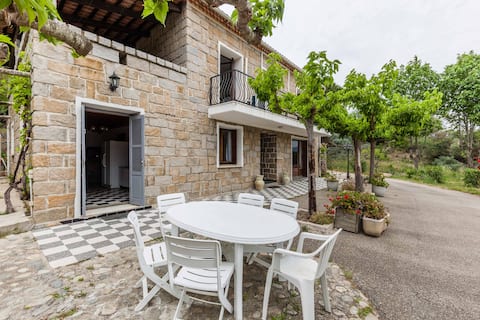 Typical stone villa 200 meters from the beach.