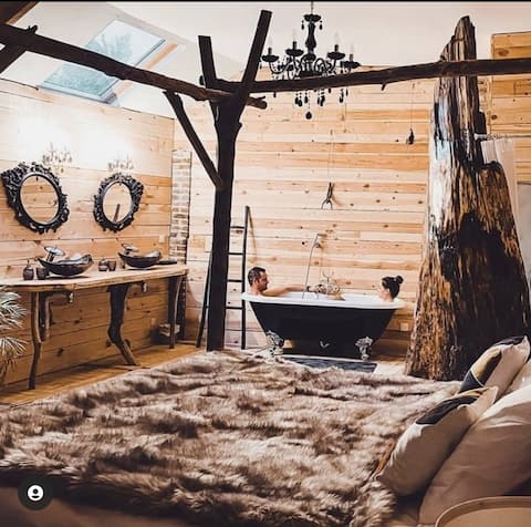 Intimate cabin "Du Moulin" of 50m² for 2 people