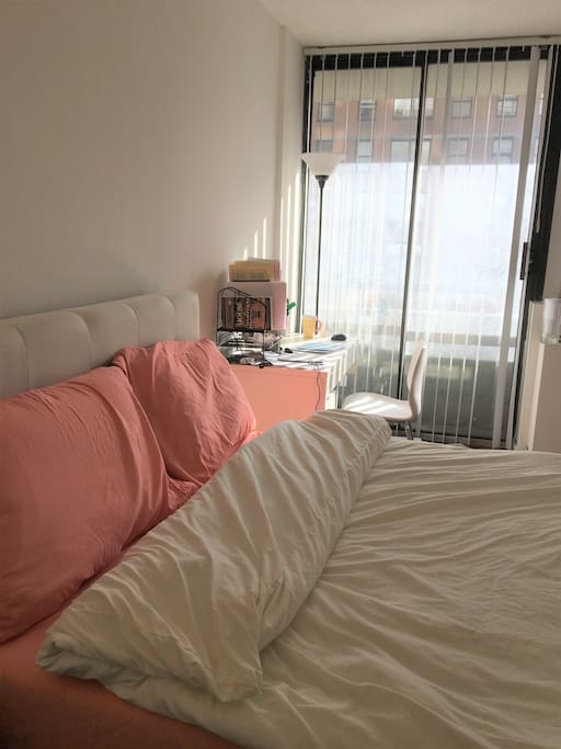 Mini balcony and floor length windows allows maximum sunlight