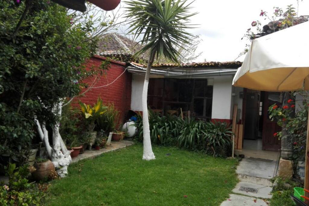 vista del JARDÍN es el distribuidor de los espacios compartidos