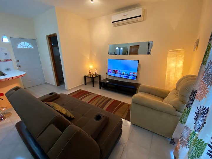 Depa Veracruz Climatizado, Lavadora, Cocina - Costa Dorada, México