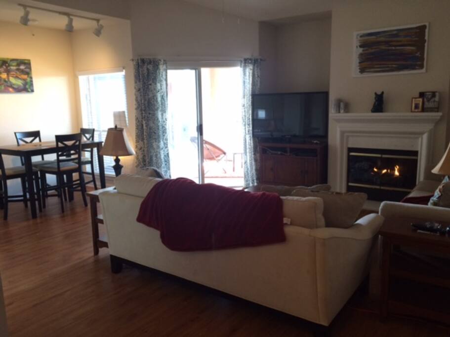 As you enter the apartment