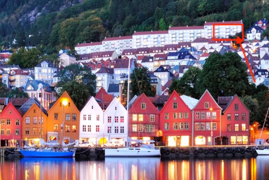 Right behind "Bryggen"