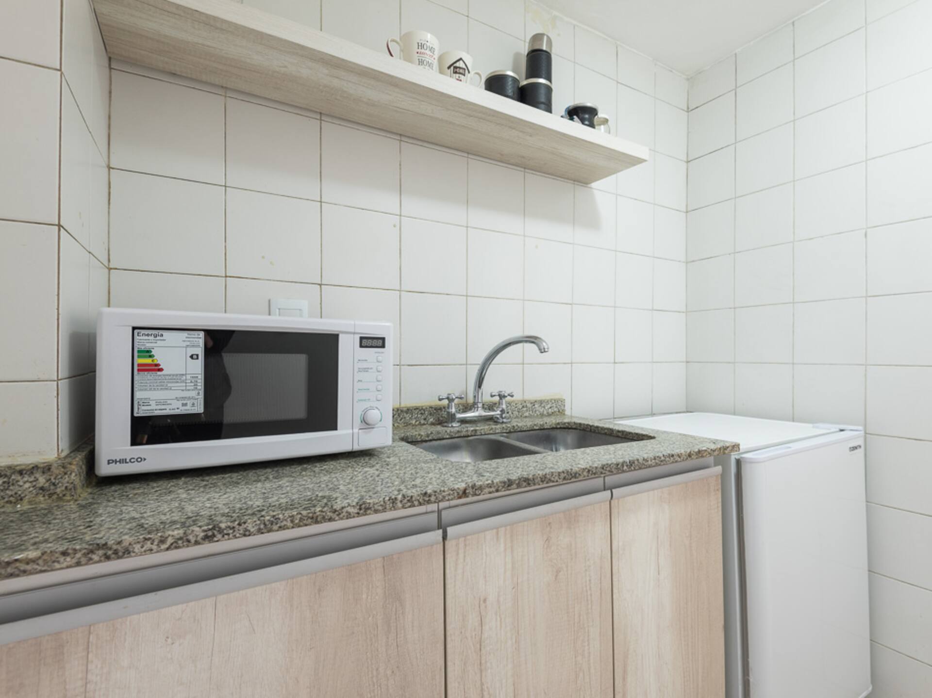 Practical apartment with balcony and 24-hour security