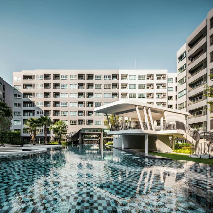 9 Min Du Bts | Udomsuk | Sukhumvit | Grande Piscine | Salle De Sport | Non-fumeur | 30 Nuits Et Plus - Thaïlande