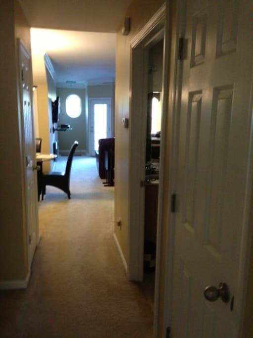 Entrance to our clean, spacious and cozy condo.