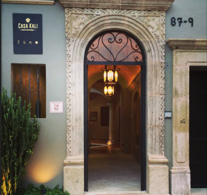 Welcome to Casa Kali. An amazing experience awaits you through thi.s door. Enjoy!
