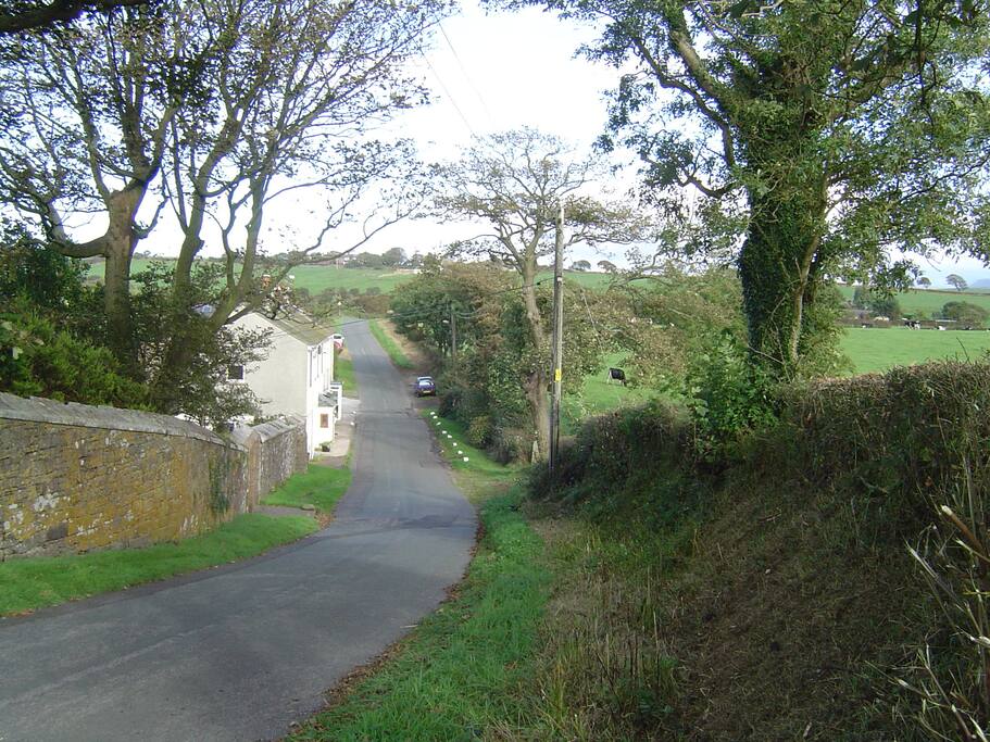 The house - Parking in laybys opposite