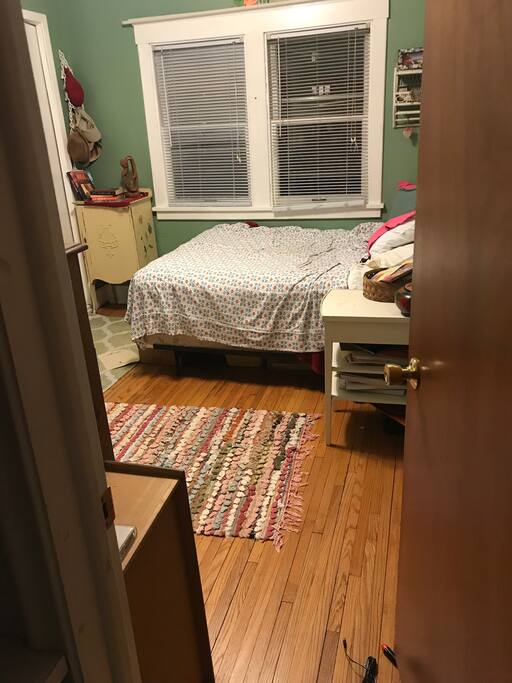 View of room from inside the bathroom