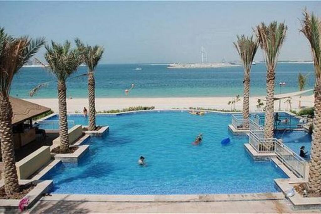 Pool Leading directly to Private Beach