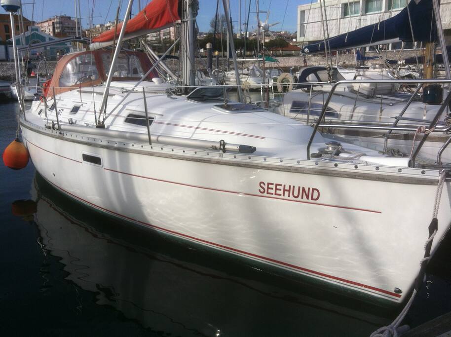Outside of the boat
