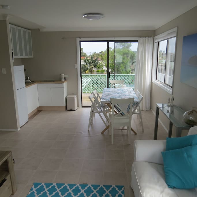 Dining area and kitchenette