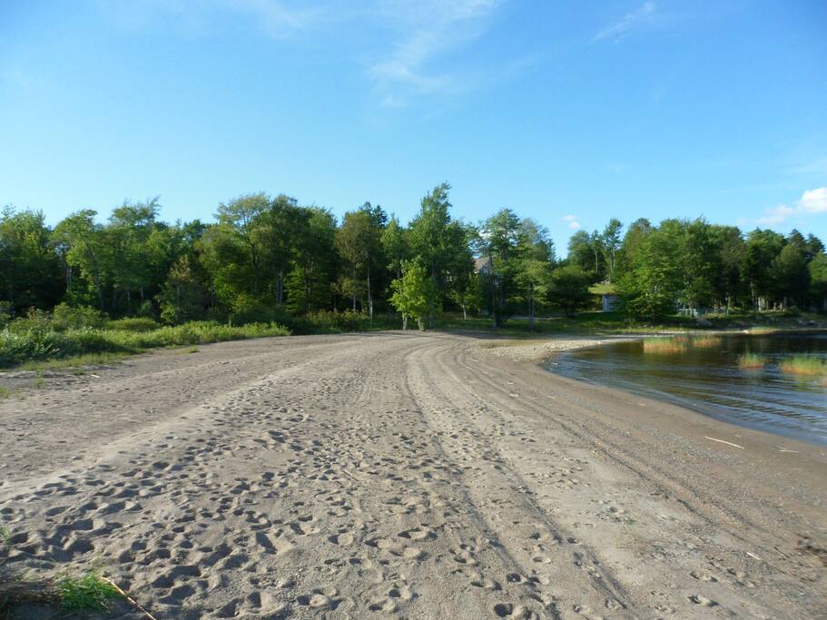 The private beach for your enjoyment