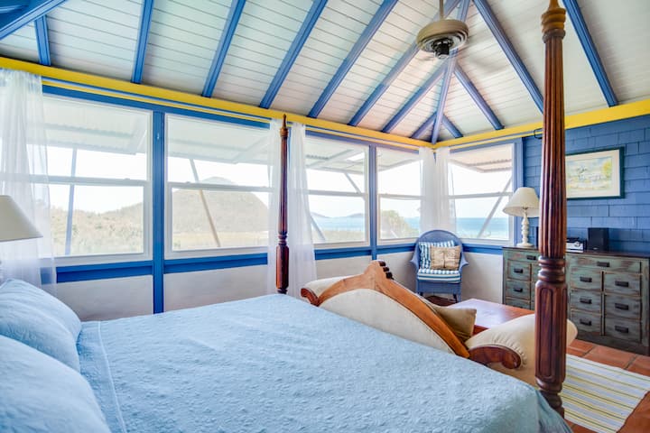 Pogled iz glavne spavaće sobe.