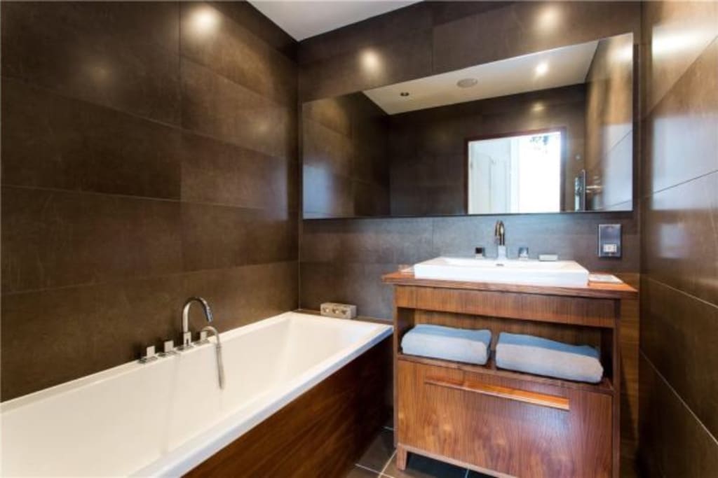 Luxury bath for a quiet night in.