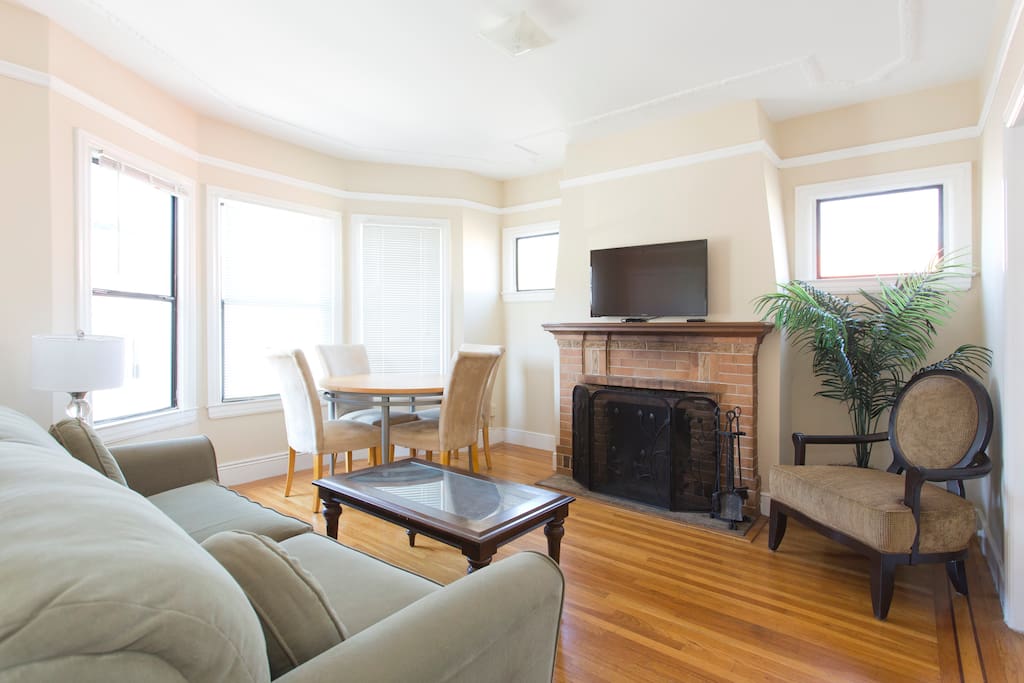 Living room with lots of light