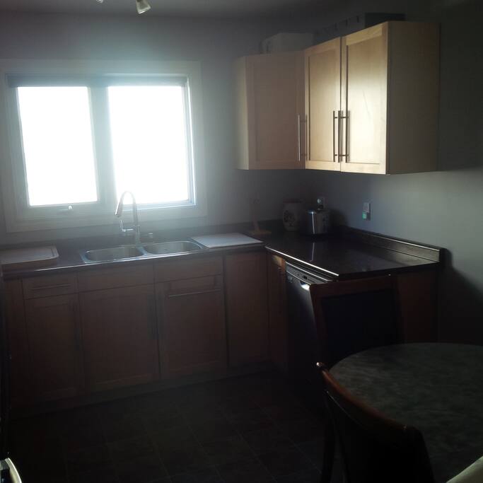 double sink and dishwasher