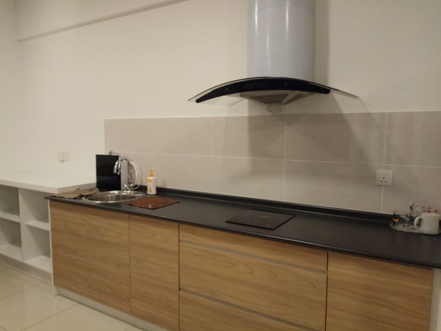 Induction cooker at the kitchen