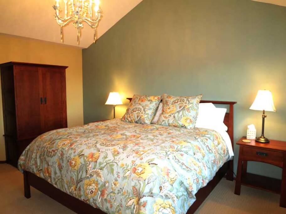 King bed in Master bedroom
