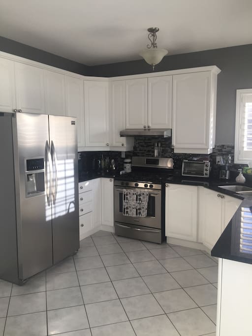 Stainless and granite kitchen