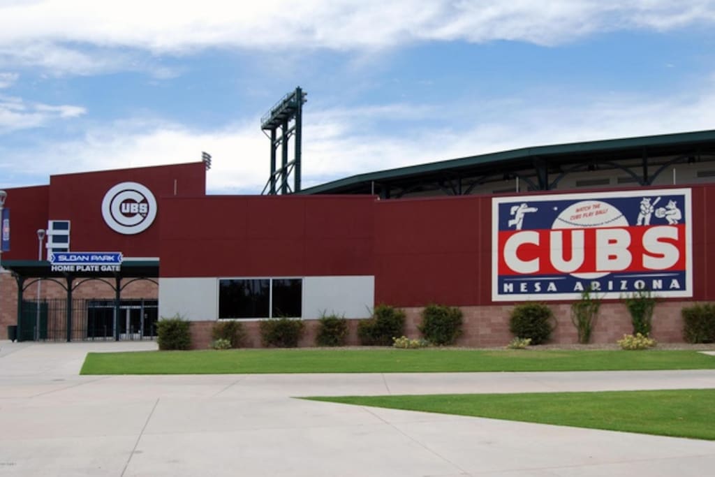 Right across the street is cubs stadium.