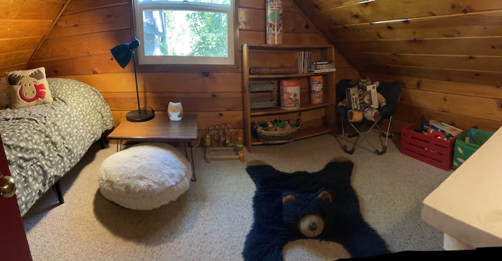 A kids dream… games, toys, a space just to call their own!