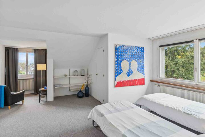 Bedroom with bathroom on 2 floor