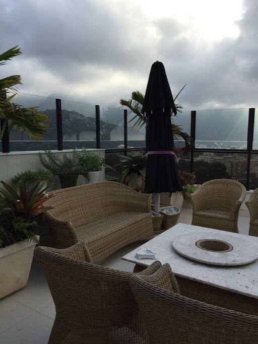 Private terrace with amazing view of Rio