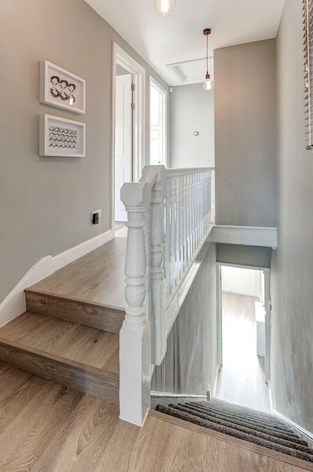 Nest Thermostat, cool lighting and a great entrance to the property.
