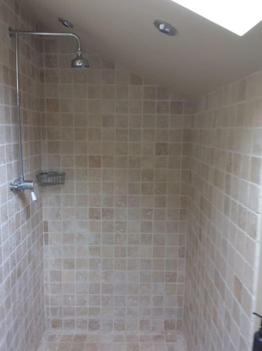 Wet room shower