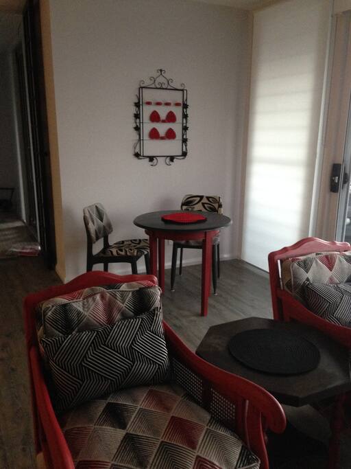 Small dining setting for two
