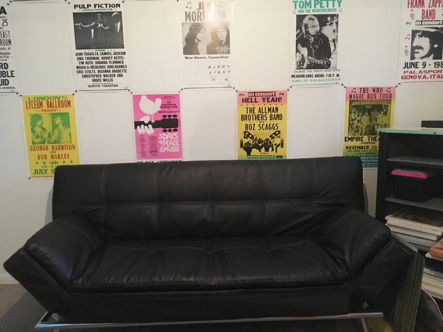 Brand new leather futon