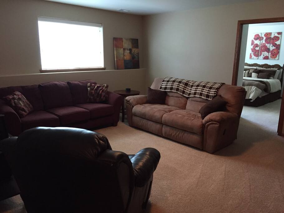 Spacious private living room