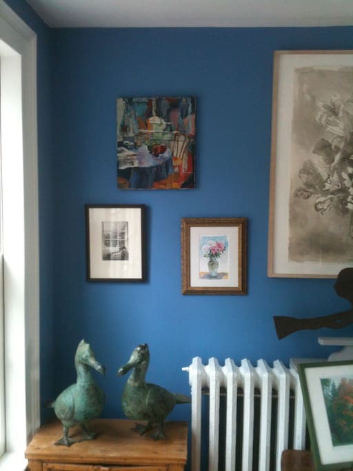 House filled with local art, antiques, & Americana.