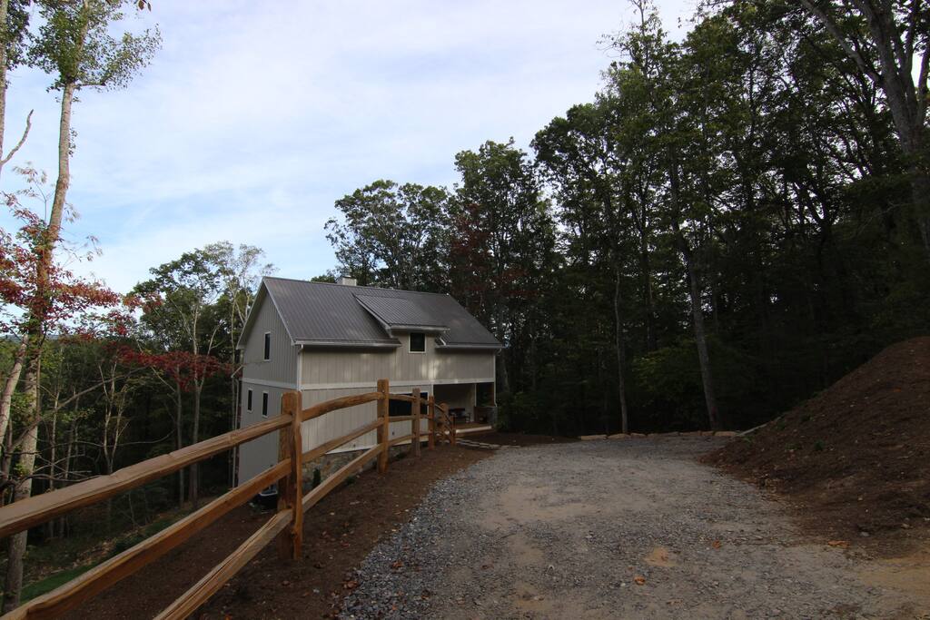 The driveway up to the Snookery
