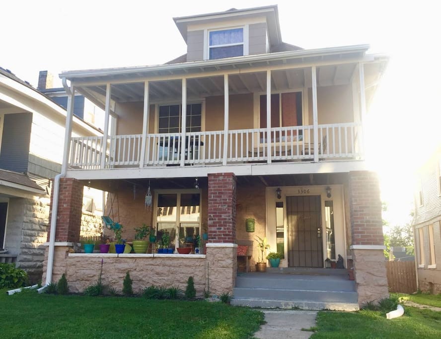 Front of house (w/ balcony view)