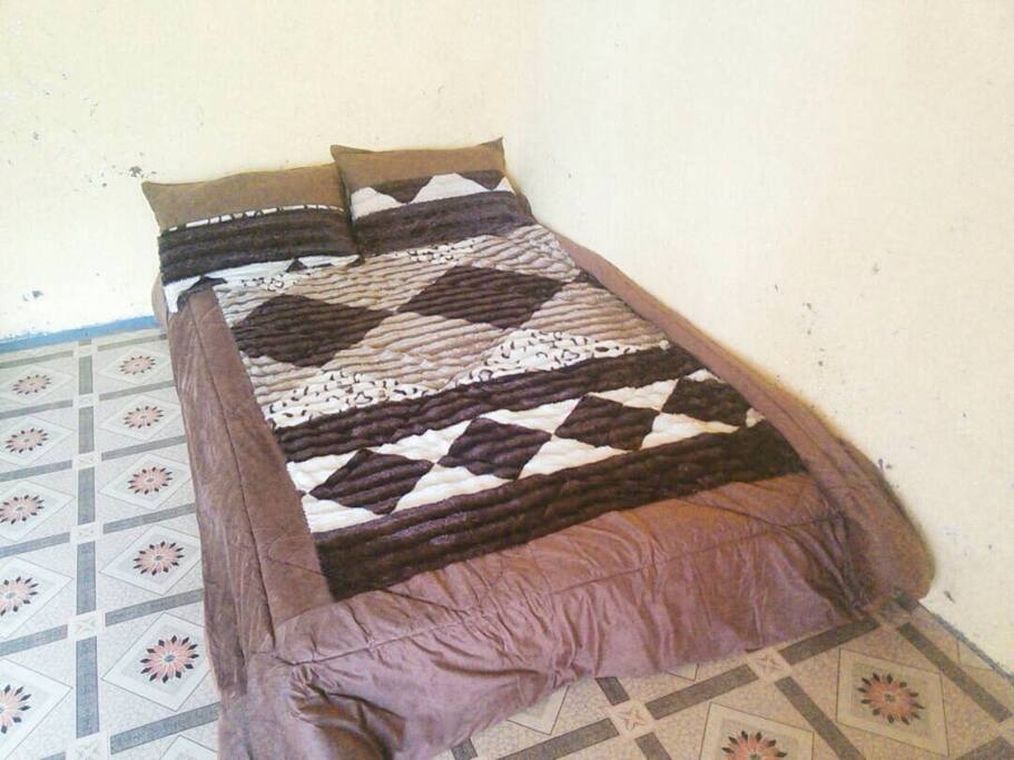 Front view of the bed