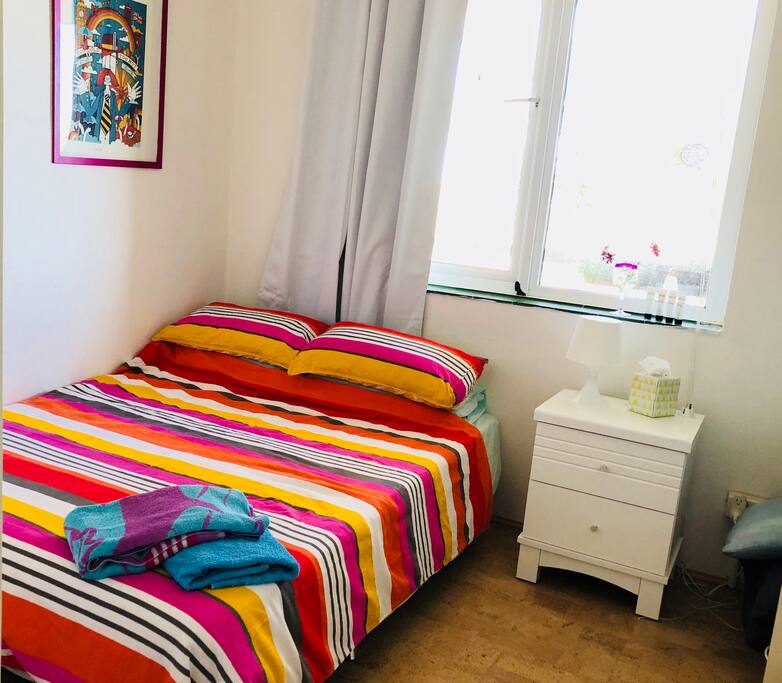 Cosy room just for you, sofa bed with extra mattress for max comfort.